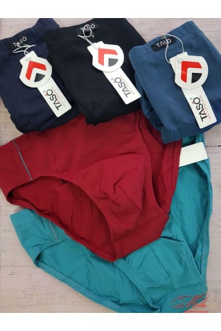 Мужские однотонные классические трусы Taso 3584 